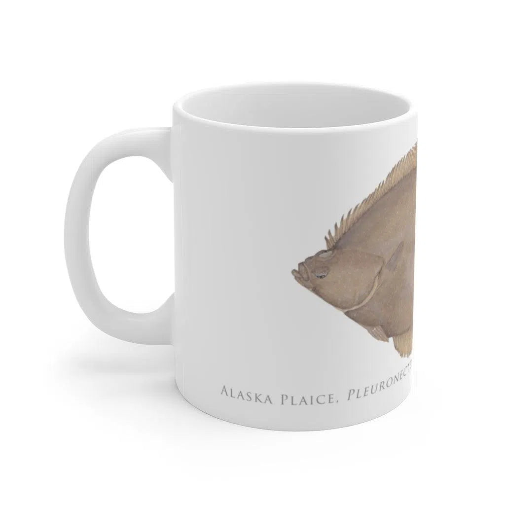 Alaska Plaice Mug-Stick Figure Fish Illustration