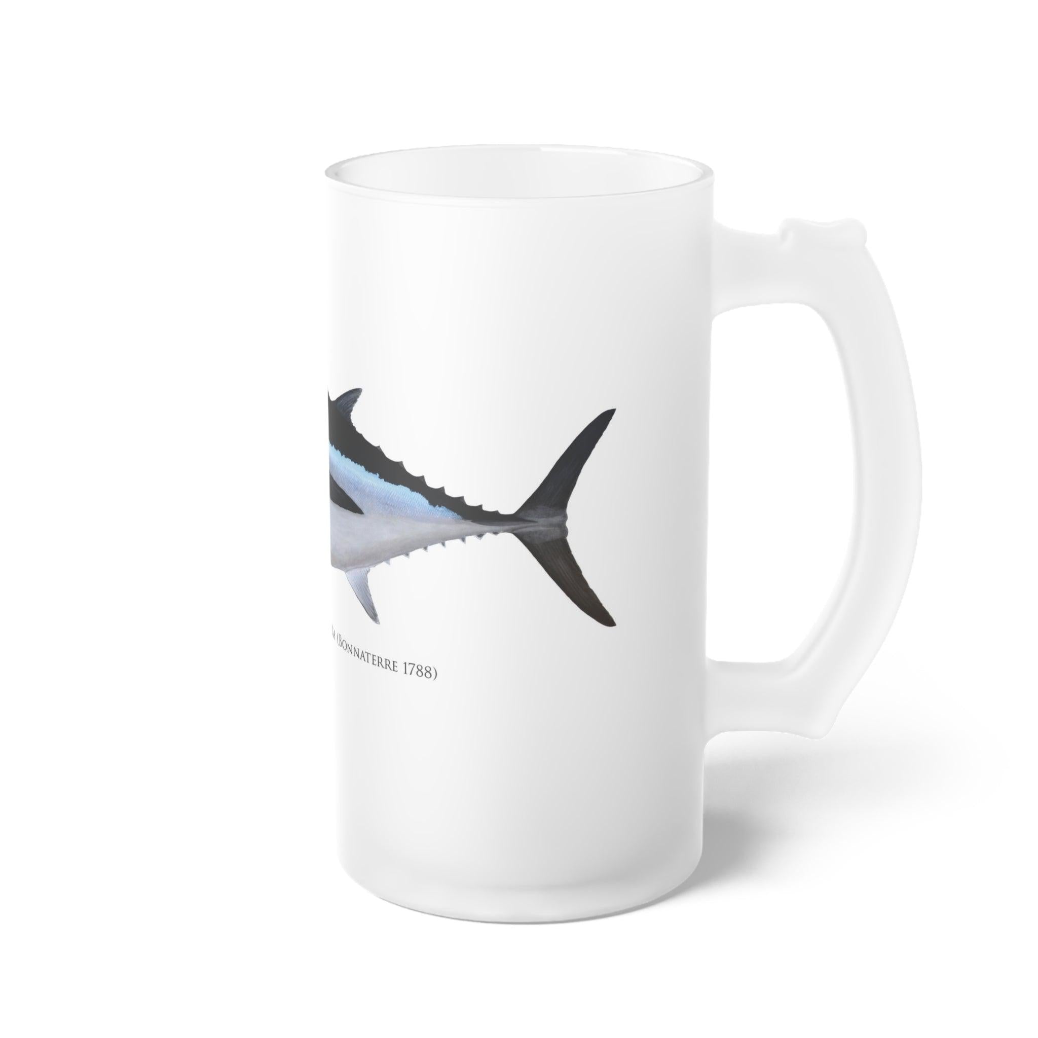 Albacore Stein featuring a detailed illustration by Dr. Lindsay Marshall