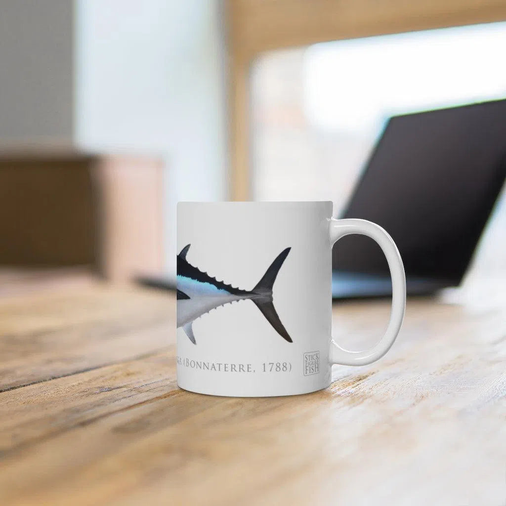 Albacore Mug-Stick Figure Fish Illustration