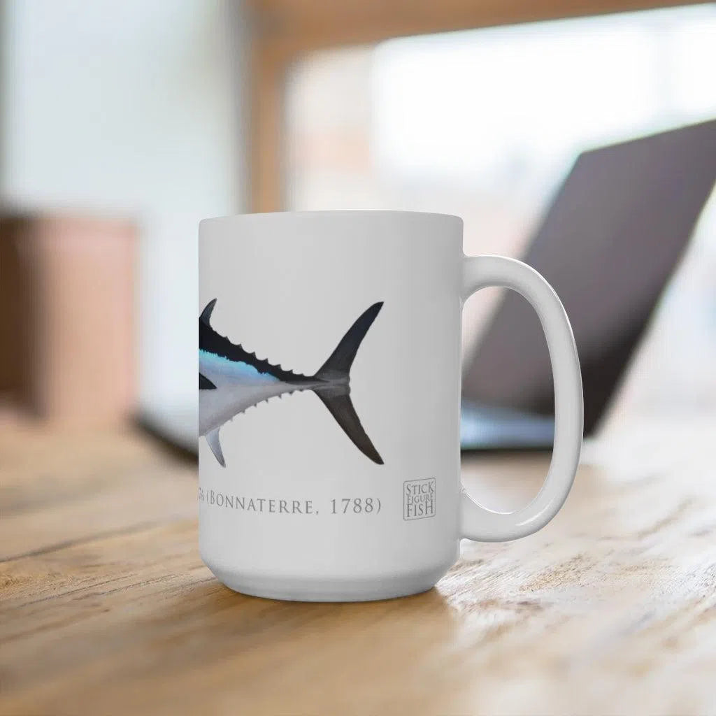 Albacore Mug-Stick Figure Fish Illustration