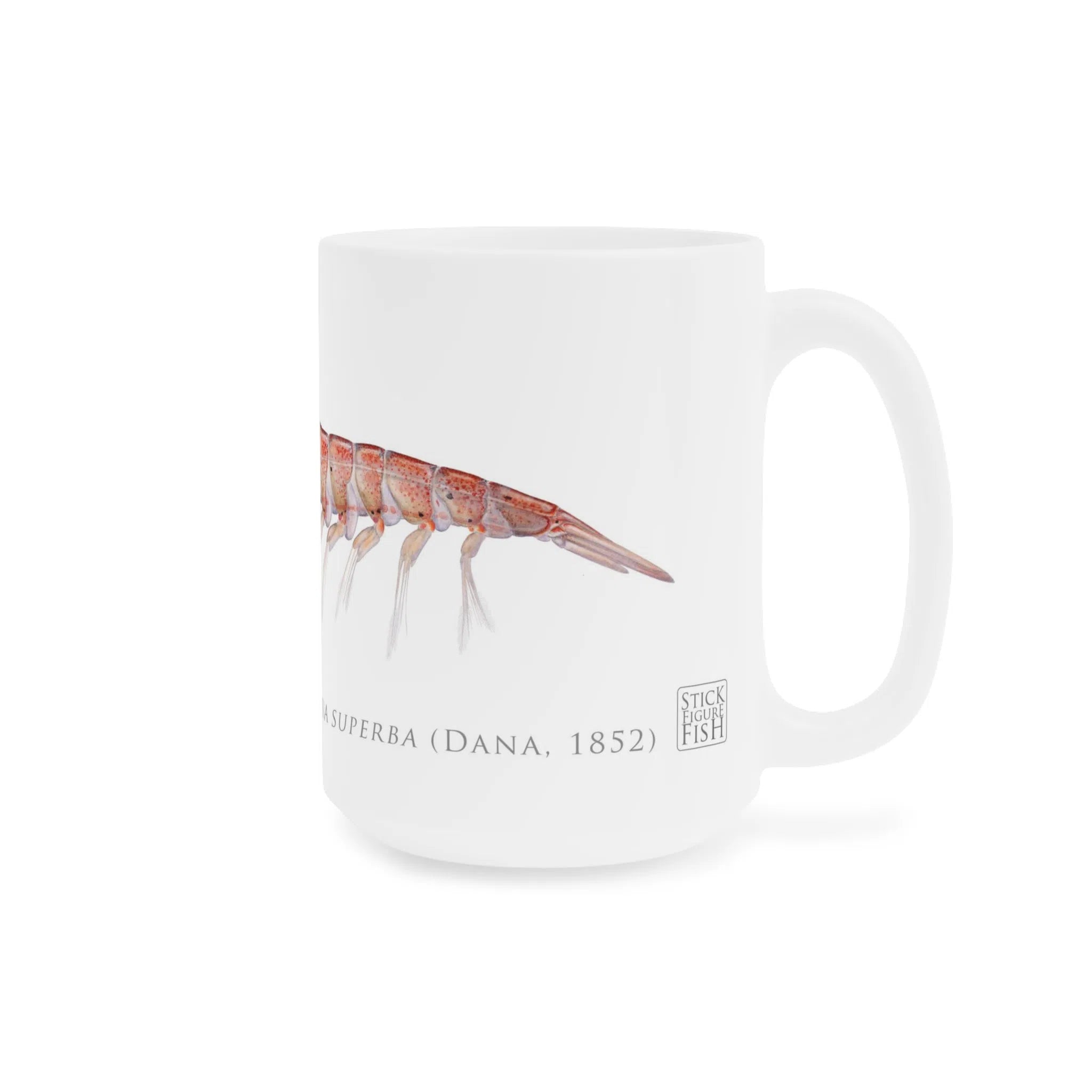 Antarctic Krill - Mug-Stick Figure Fish Illustration