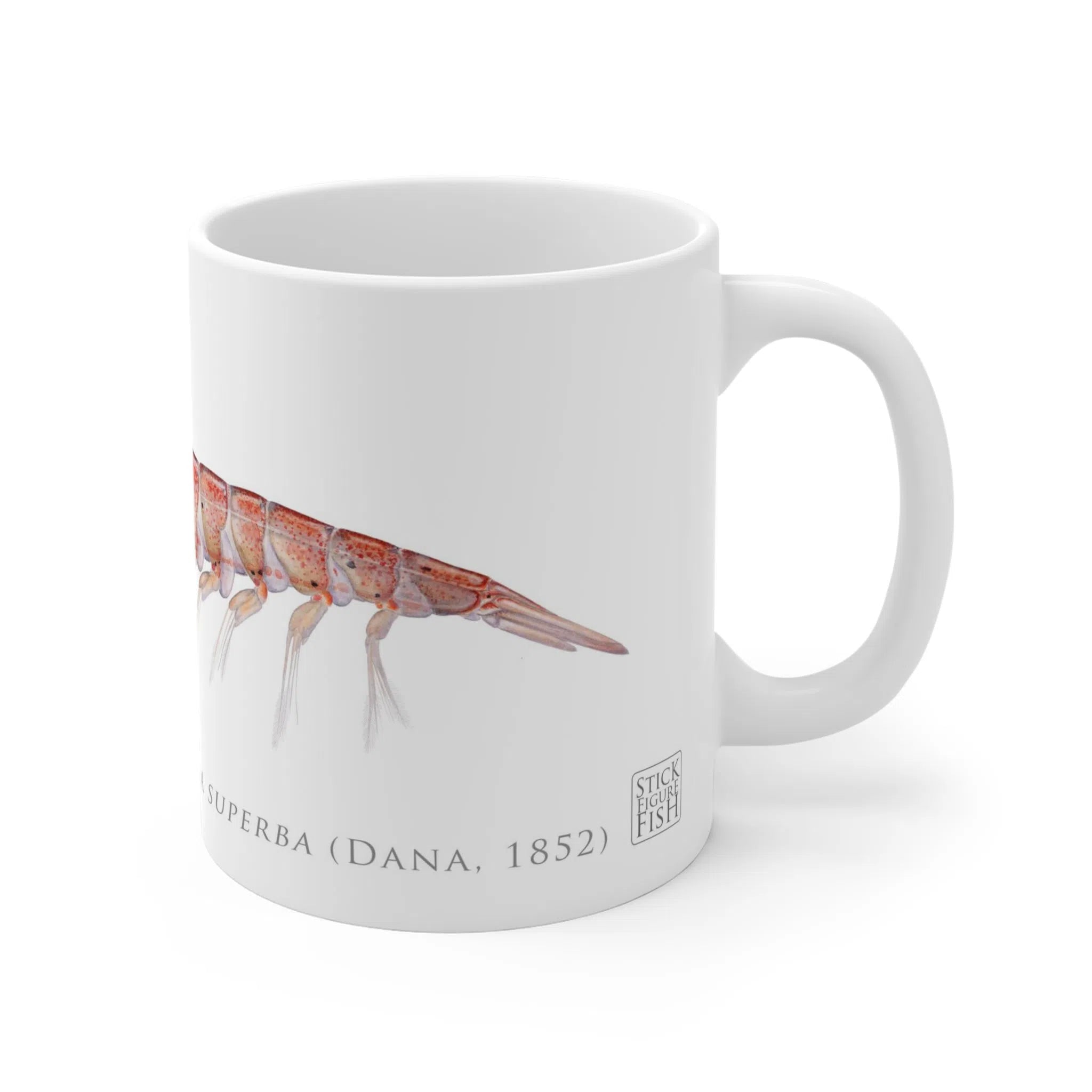 Antarctic Krill - Mug-Stick Figure Fish Illustration