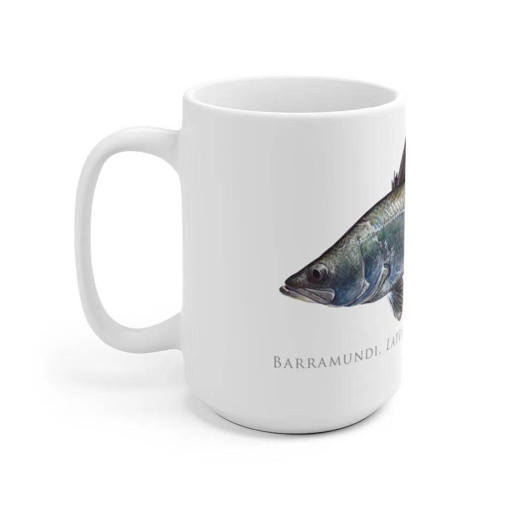 Barramundi Mug-Stick Figure Fish Illustration