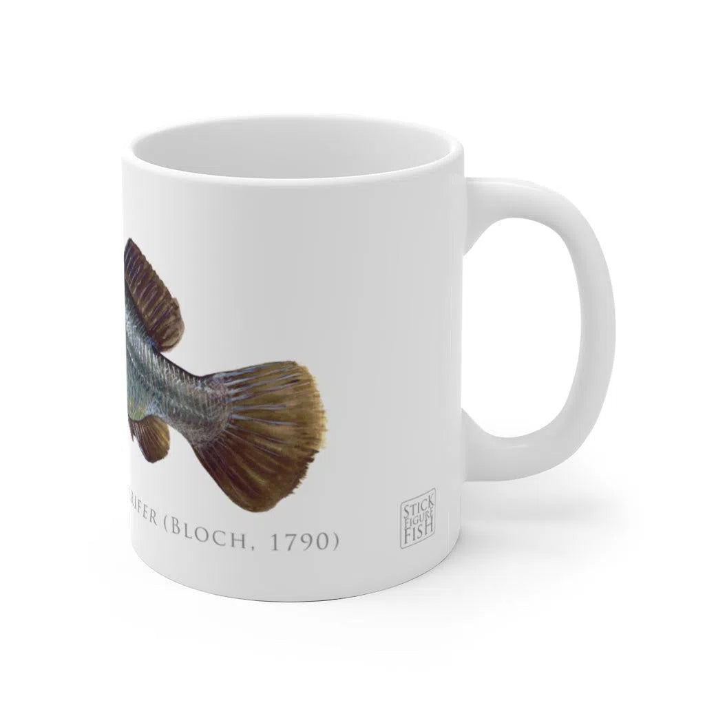 Barramundi Mug-Stick Figure Fish Illustration