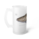 Black Rockcod - Frosted Glass Stein-Stick Figure Fish Illustration