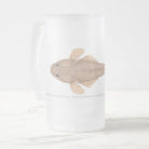 Bluespotted Flathead - Frosted Glass Stein-Stick Figure Fish Illustration