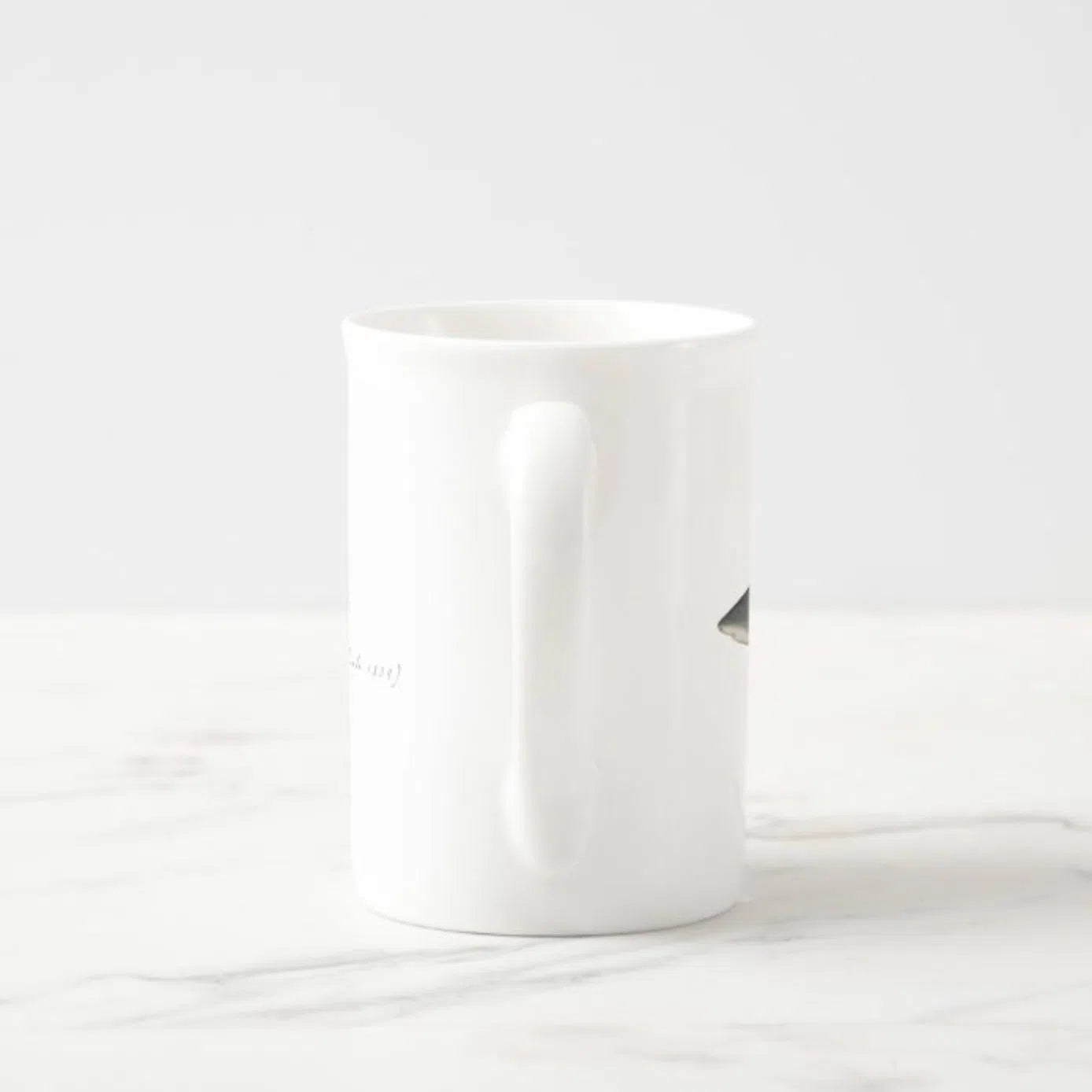 Bull Shark - Fine Bone China Mug-Stick Figure Fish Illustration