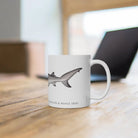 Bull Shark Mug-Stick Figure Fish Illustration