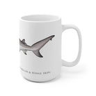 Bull Shark Mug-Stick Figure Fish Illustration