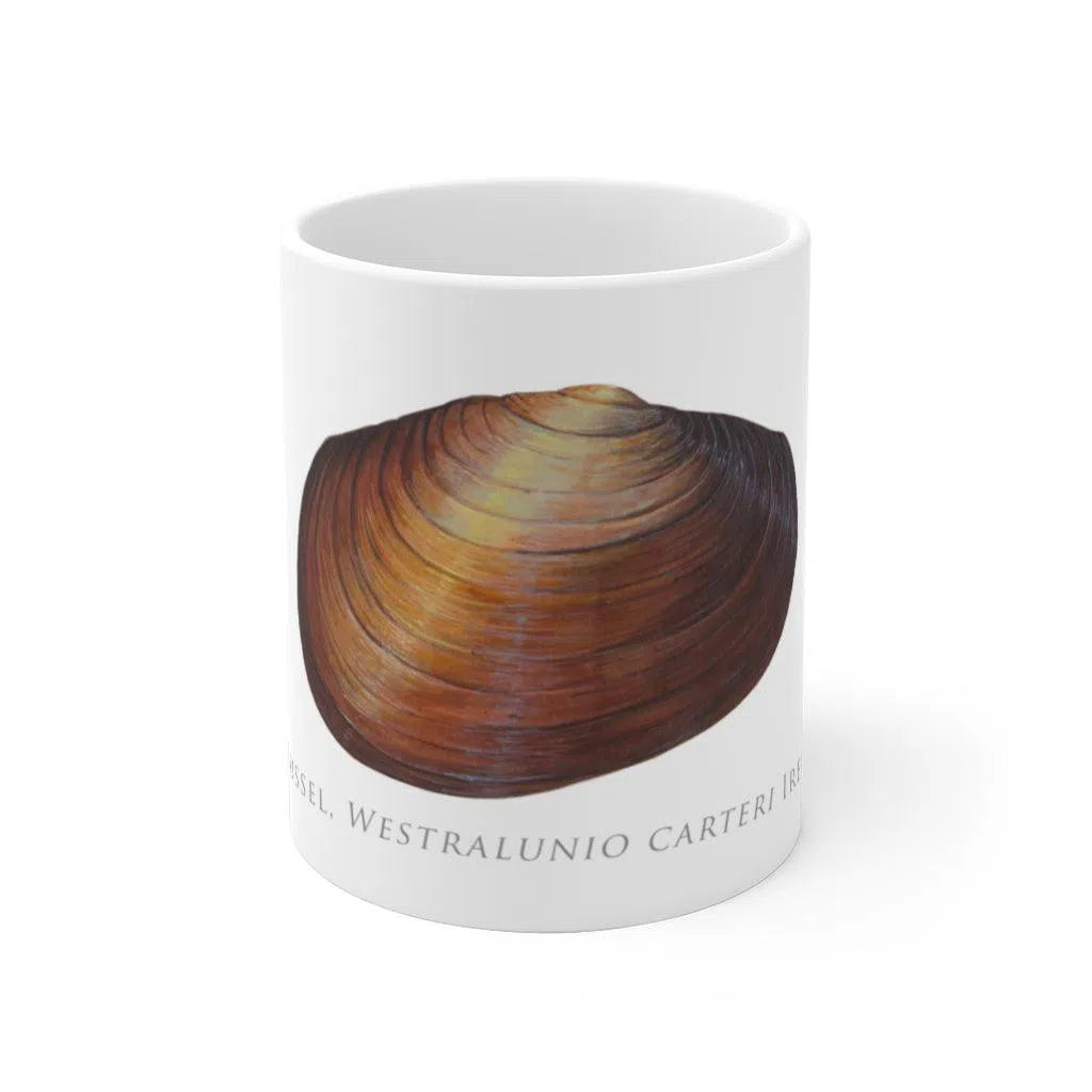 Ambiguus Mussel Mug-Stick Figure Fish Illustration