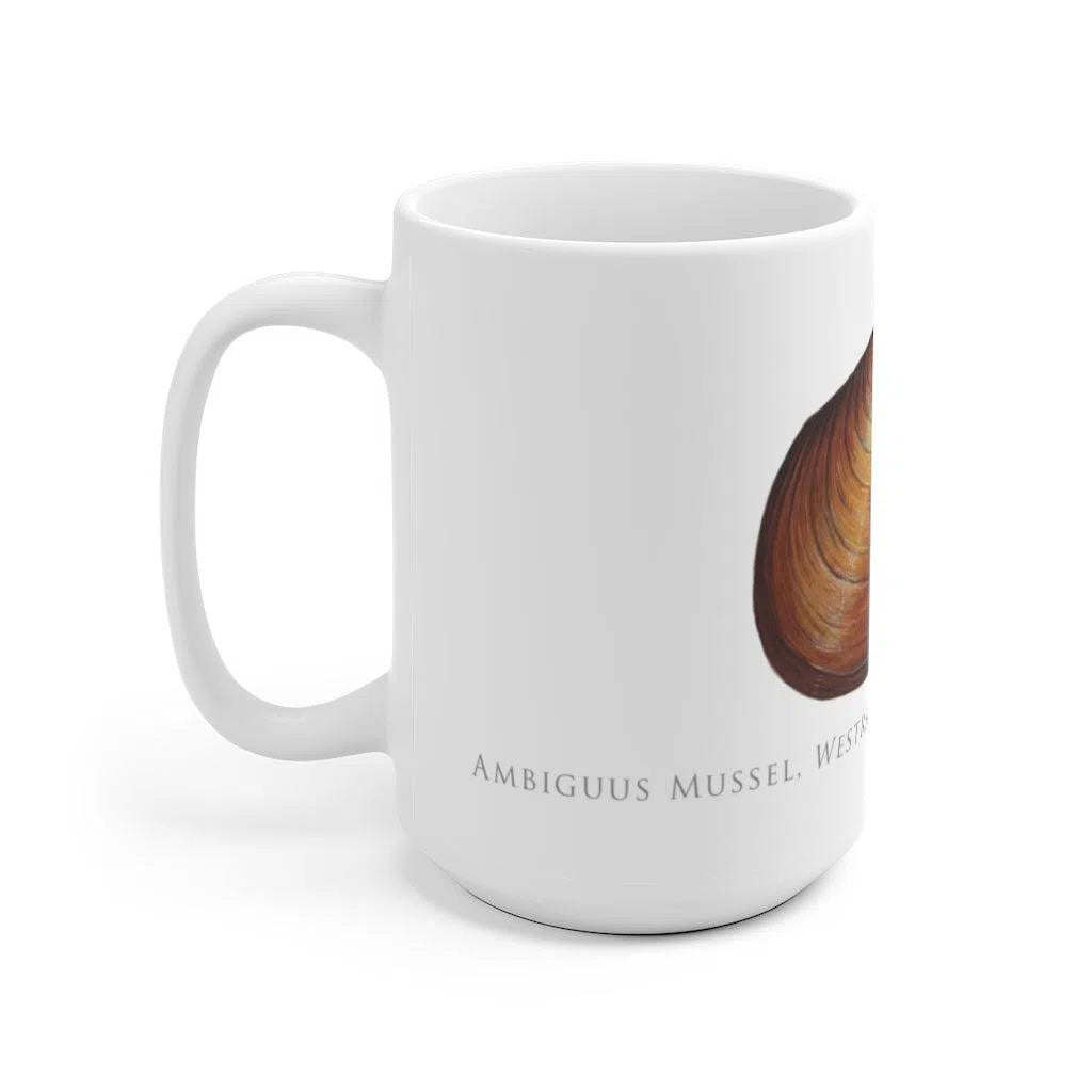 Ambiguus Mussel Mug-Stick Figure Fish Illustration