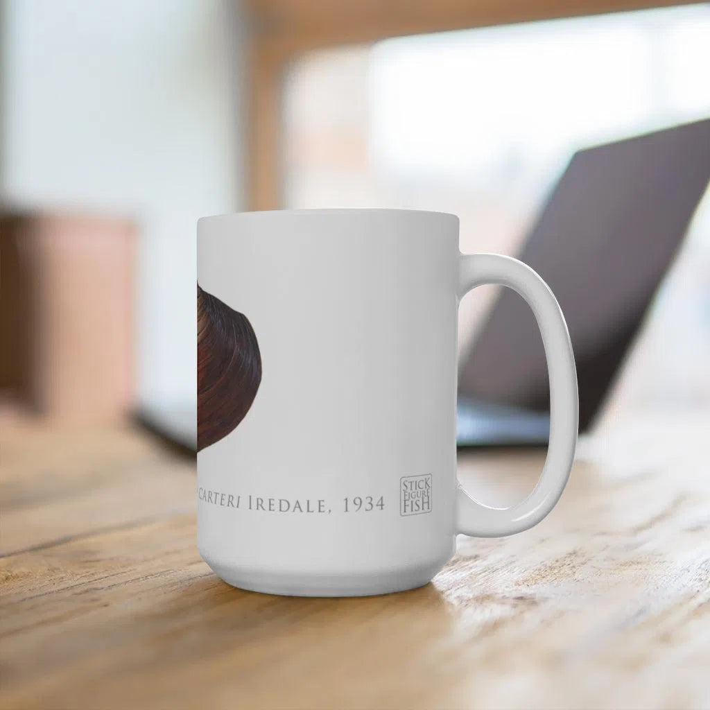 Ambiguus Mussel Mug-Stick Figure Fish Illustration