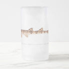 Cenderwasih Epaulette Shark - Frosted Glass Stein-Stick Figure Fish Illustration