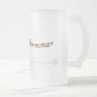 Cenderwasih Epaulette Shark - Frosted Glass Stein-Stick Figure Fish Illustration