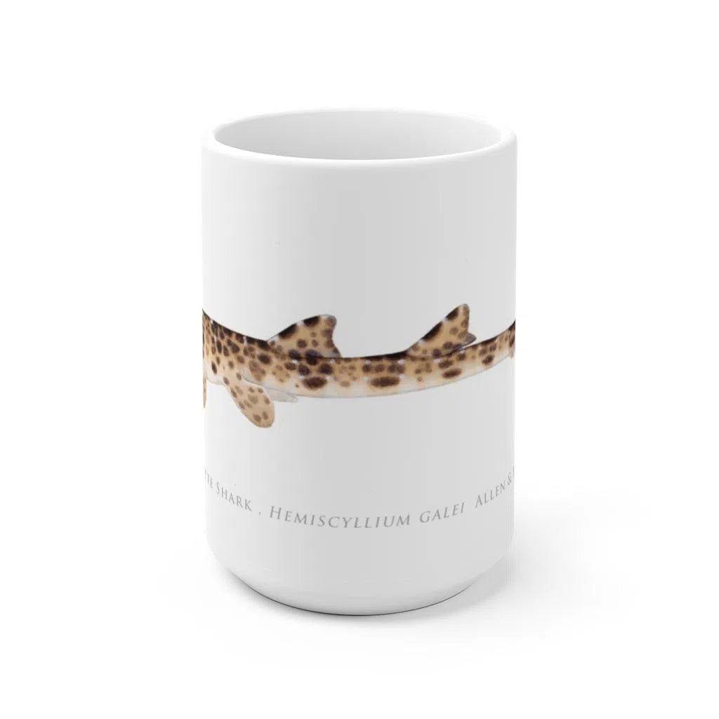 Cenderwasih Epaulette Shark Mug-Stick Figure Fish Illustration