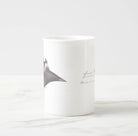 Choose Your Species - Shark or Ray - Fine Bone China Mug-Stick Figure Fish Illustration