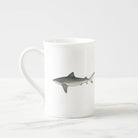 Choose Your Species - Shark or Ray - Fine Bone China Mug-Stick Figure Fish Illustration