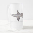 Choose Your Species - Shark or Ray - Frosted Glass Stein-Stick Figure Fish Illustration