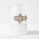 Choose Your Species - Shark or Ray - Frosted Glass Stein-Stick Figure Fish Illustration