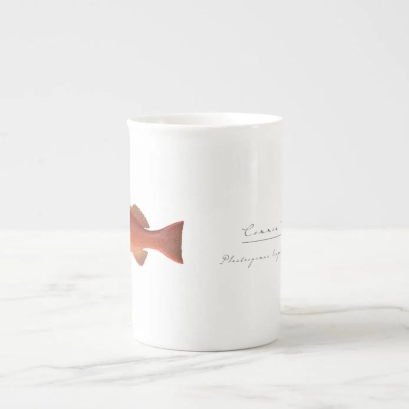 Common Coral Trout - Fine Bone China Mug-Stick Figure Fish Illustration