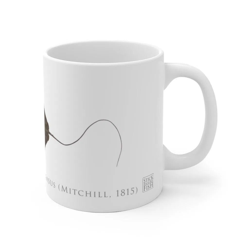 Cownose Ray mug-Stick Figure Fish Illustration