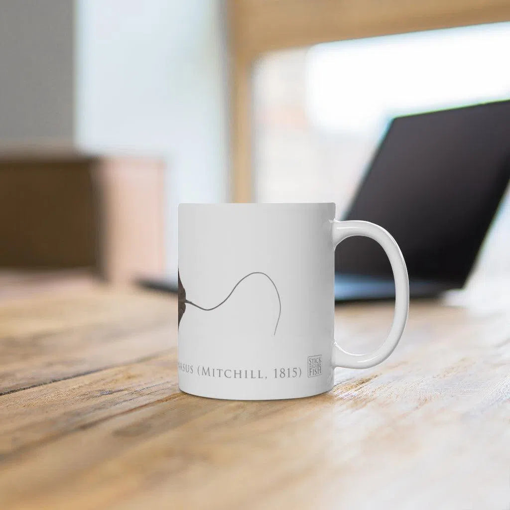 Cownose Ray mug-Stick Figure Fish Illustration