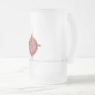 Deepbody Boarfish - Frosted Glass Stein-Stick Figure Fish Illustration