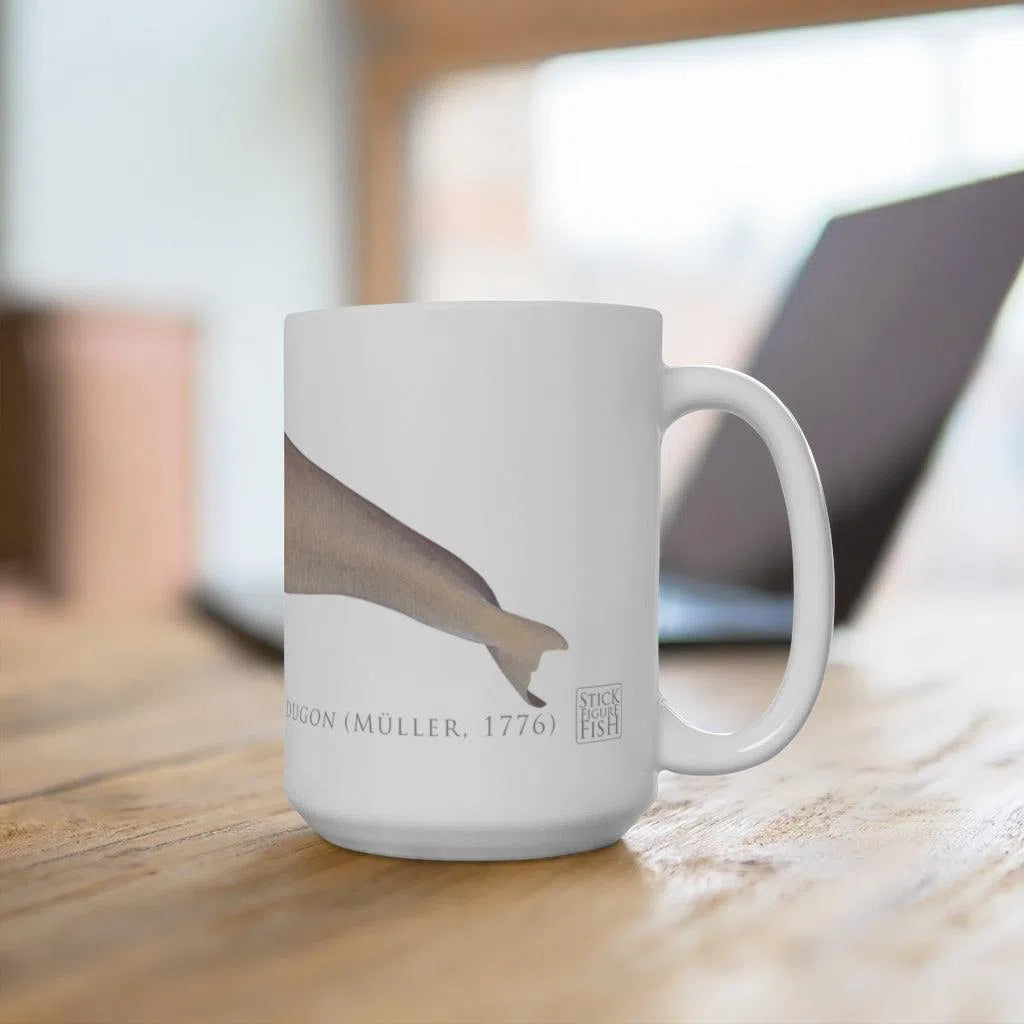 Dugong (Sea Cow) Mug-Stick Figure Fish Illustration