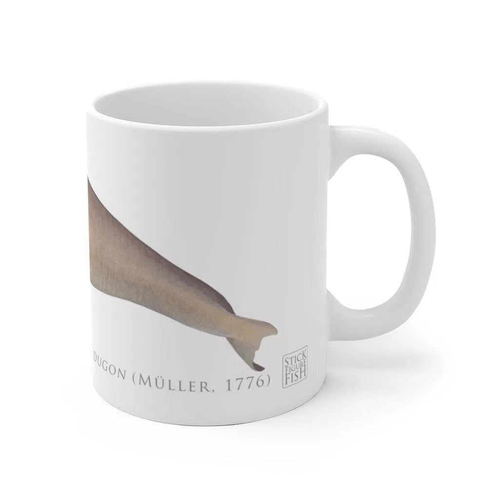 Dugong (Sea Cow) Mug-Stick Figure Fish Illustration