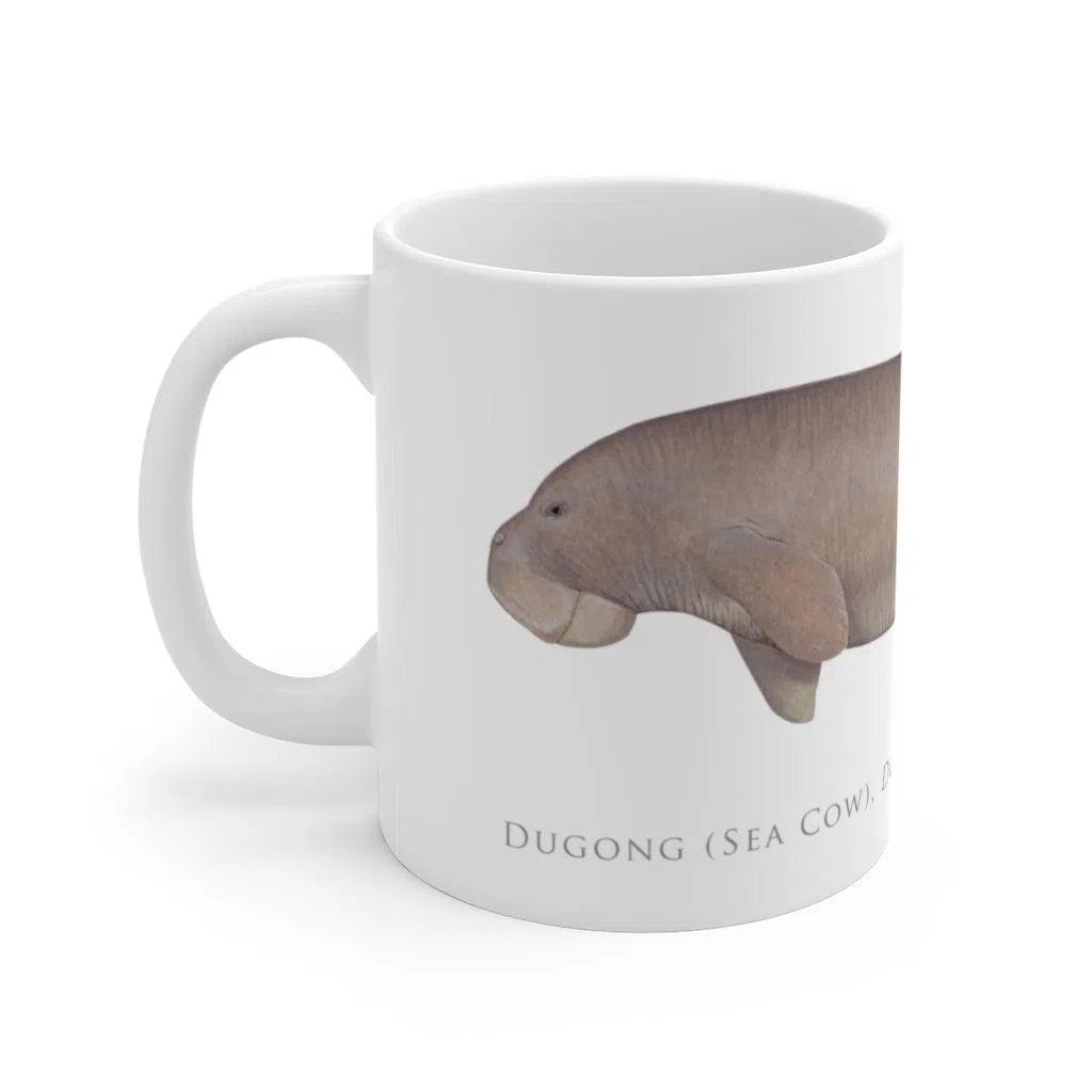 Dugong (Sea Cow) Mug-Stick Figure Fish Illustration