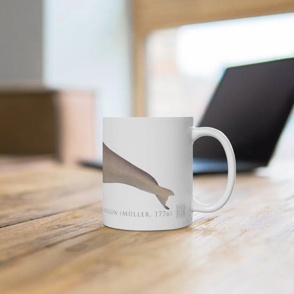 Dugong (Sea Cow) Mug-Stick Figure Fish Illustration