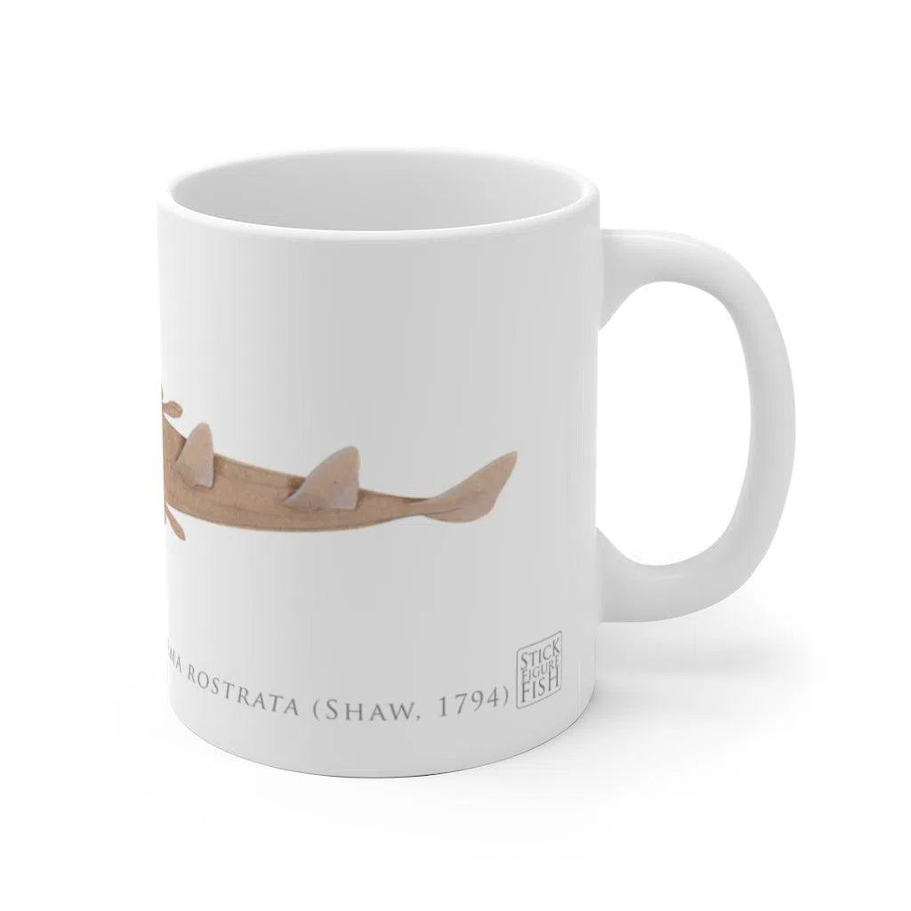 Eastern Shovelnose Ray Mug-Stick Figure Fish Illustration