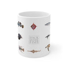 Everything Mug-Stick Figure Fish Illustration