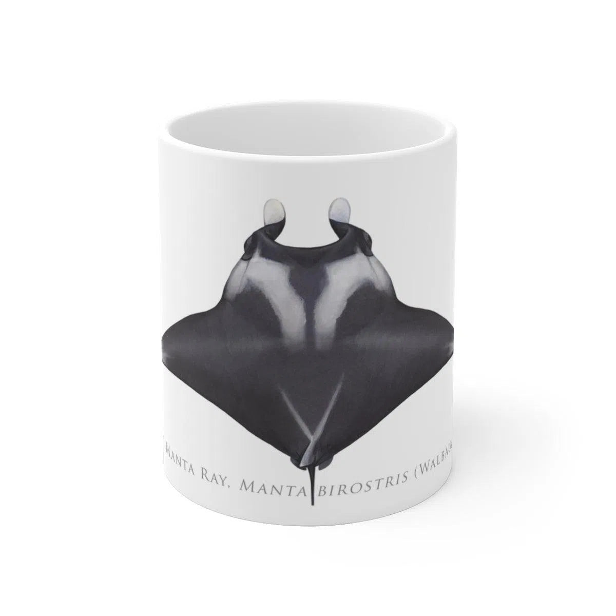 Giant Manta Ray Mug-Stick Figure Fish Illustration