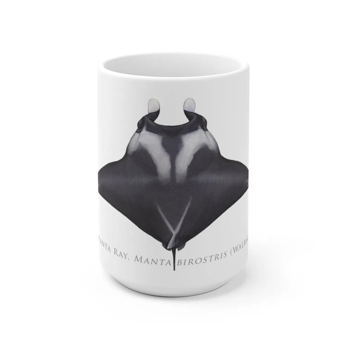 Giant Manta Ray Mug-Stick Figure Fish Illustration