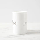 Giant Trevally - Fine Bone China Mug-Stick Figure Fish Illustration