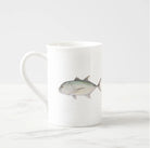 Giant Trevally - Fine Bone China Mug-Stick Figure Fish Illustration