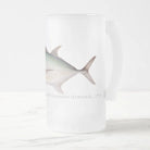 Giant Trevally - Frosted Glass Stein-Stick Figure Fish Illustration