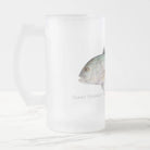 Giant Trevally - Frosted Glass Stein-Stick Figure Fish Illustration