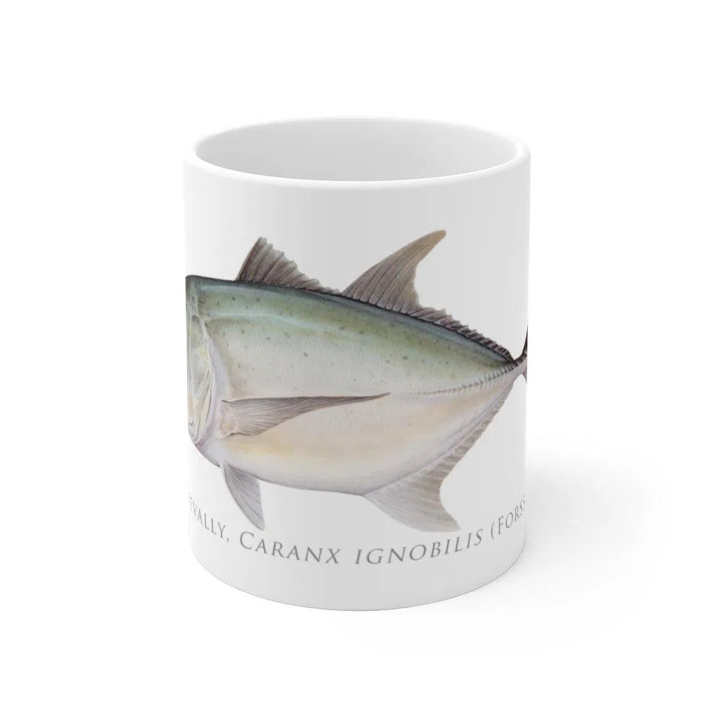 Giant Trevally Mug-Stick Figure Fish Illustration