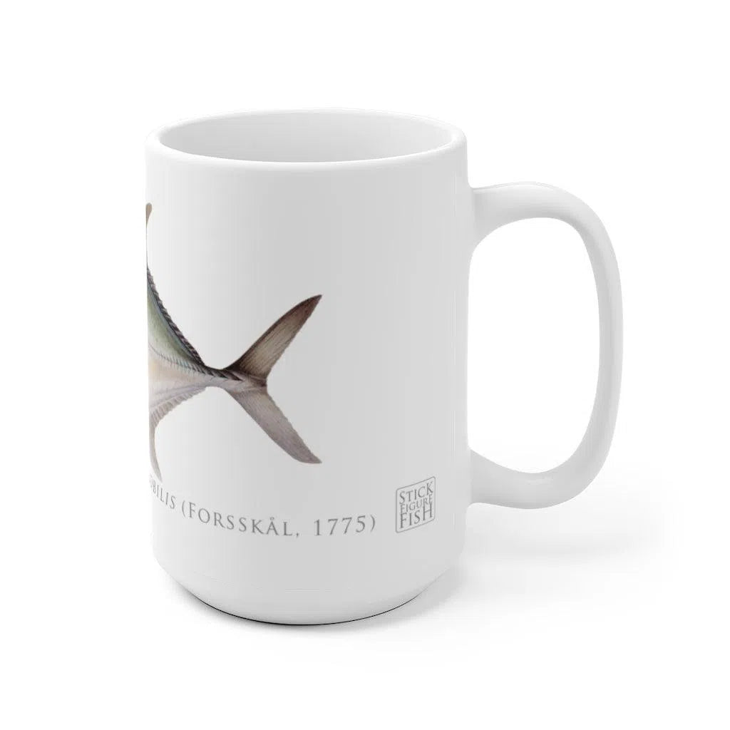 Giant Trevally Mug-Stick Figure Fish Illustration