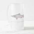 Goblin Shark - Frosted Glass Stein-Stick Figure Fish Illustration