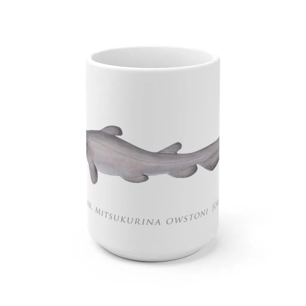 Goblin Shark Mug-Stick Figure Fish Illustration