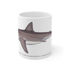 Great White Shark Mug-Stick Figure Fish Illustration