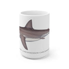 Great White Shark Mug-Stick Figure Fish Illustration