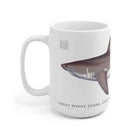 Great White Shark Mug-Stick Figure Fish Illustration