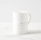 Green Sea Turtle - Fine Bone China Mug-Stick Figure Fish Illustration