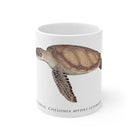 Green Sea Turtle Mug-Stick Figure Fish Illustration