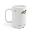 Green Sea Turtle Mug-Stick Figure Fish Illustration