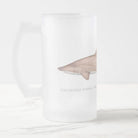 Greynurse Shark - Frosted Glass Stein-Stick Figure Fish Illustration